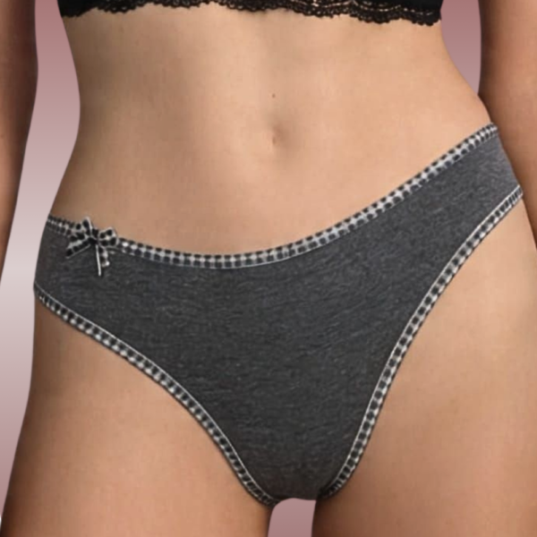 Tanga algodão egípcio viés xadrez