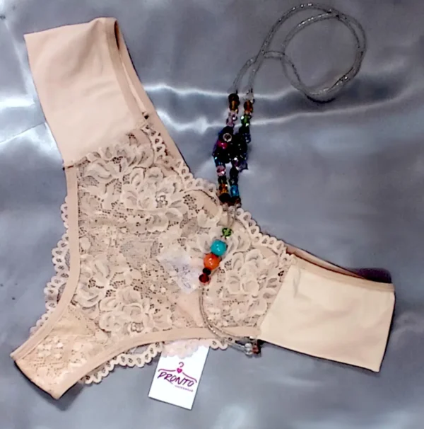 CALCINHA STRING RENDADA PLUS
